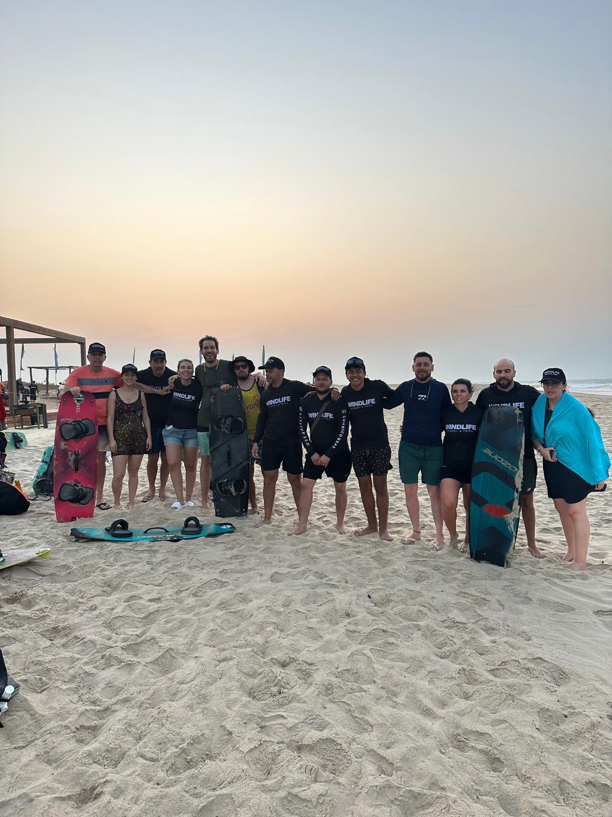 Clase de kitesurf en Wind Life Kite School